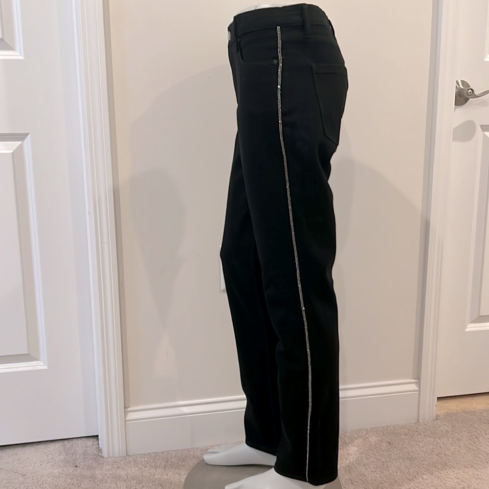 NWOT White House Black Market Sculpting High-Rise Embellished Trim Jeans - Picture 4 of 11